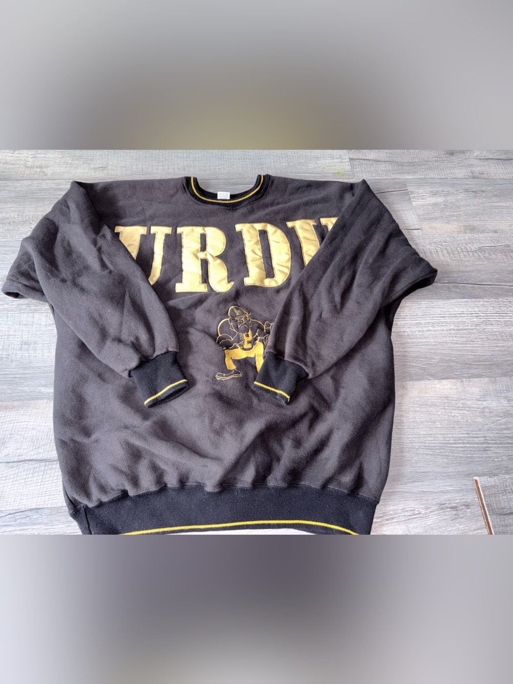 Vintage Legends Athletic Knit Purdue Pete  Pullover Sweatshirt Mens brown